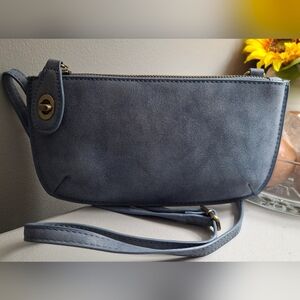 Joy Susan Blue Crossbody With Wristlet NWOT